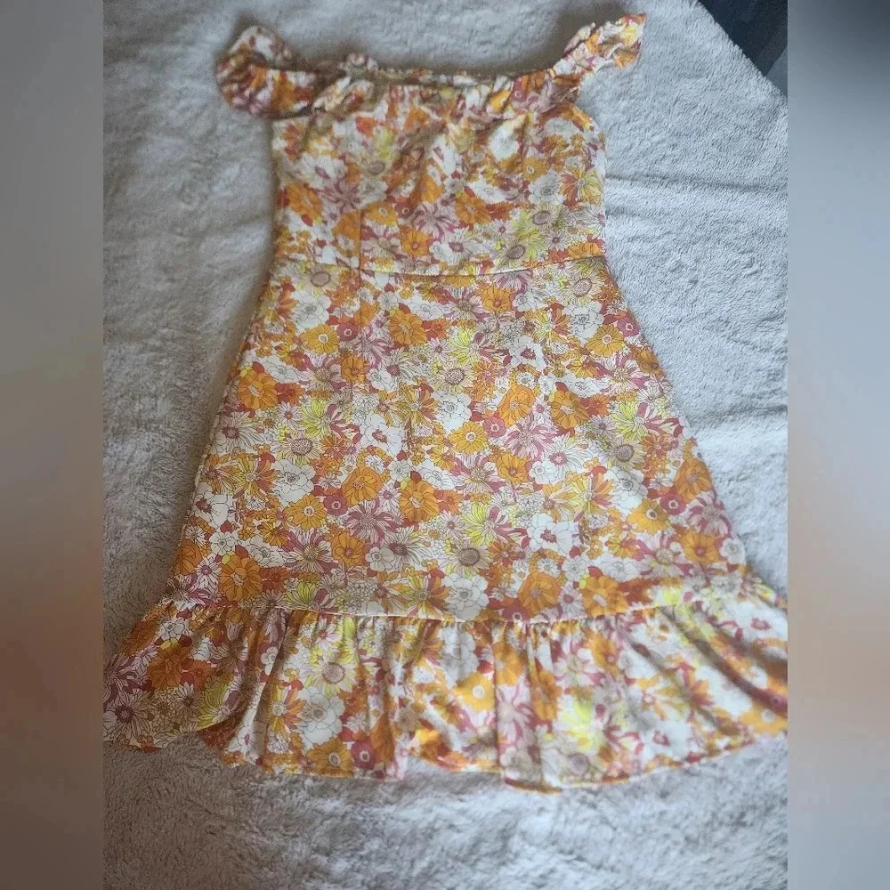 EUC Molly Bracken Retro Frill Strap Dress Medium